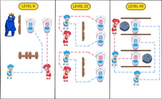 Image Draw to Pee Toilet Race!