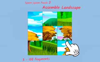 Image Square jigsaw Puzzle 2 - Assemble Landscape